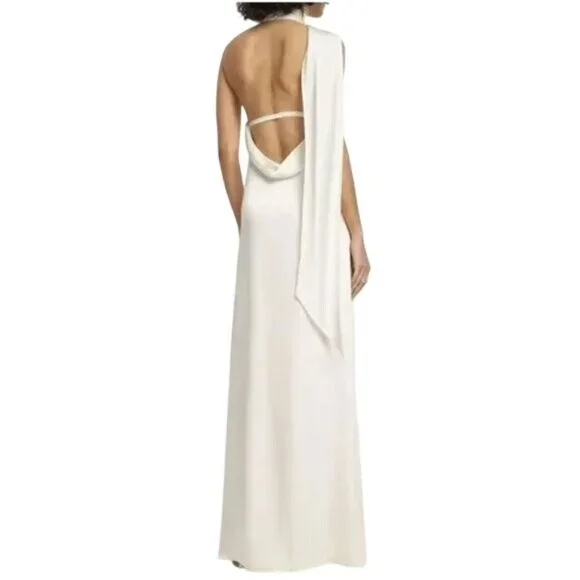 Jonathan Simkhai Vittoria Gown in White NWT - Size 10 - Picture 4 of 8